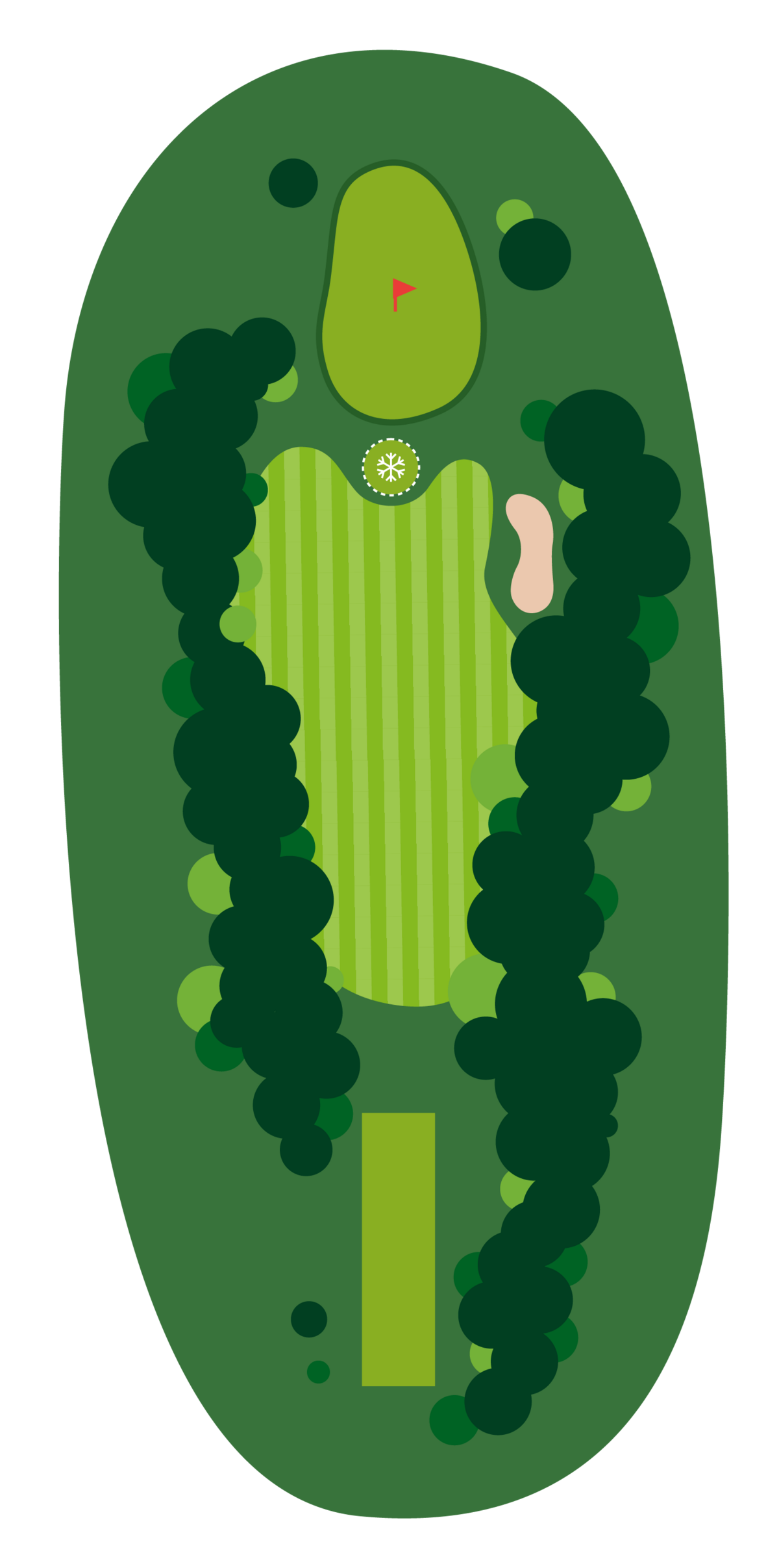 Illustratie van hole 2 President's dream uit de reeks Het Kasteel - RGCO