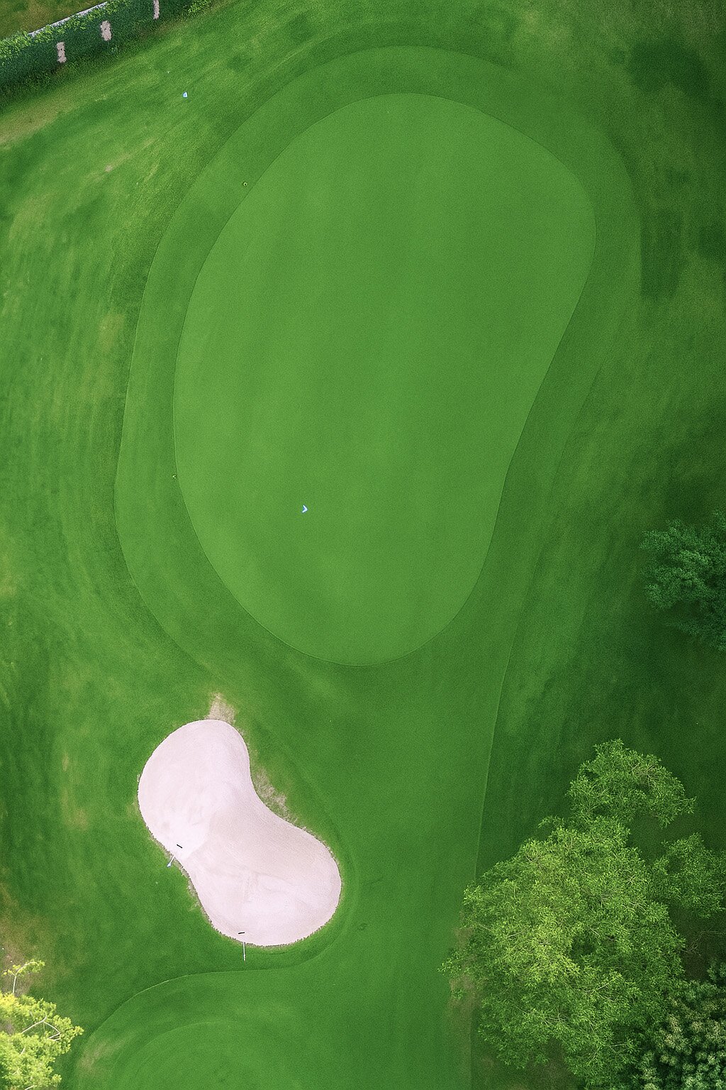 Top down foto van hole 5 The wall uit de reeks Het Kasteel - RGCO